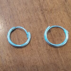 Silver Hoop Earrings
